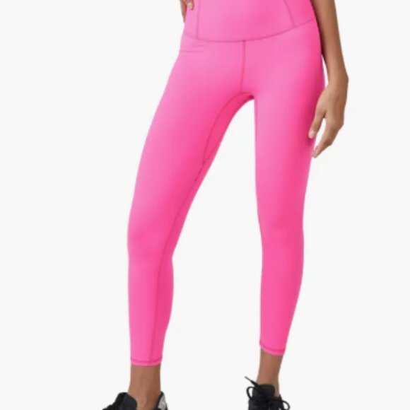 NEW FP Movement by Free People Hot Pink Never Better Leggings - Picture 1 of 4